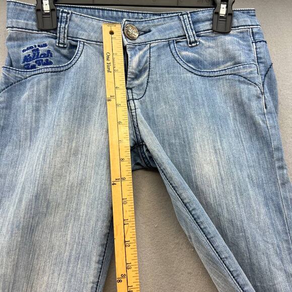 Killah Marylin Women's Straight Leg Jeans Size 27 (4) Light Wash - Picture 4 of 16